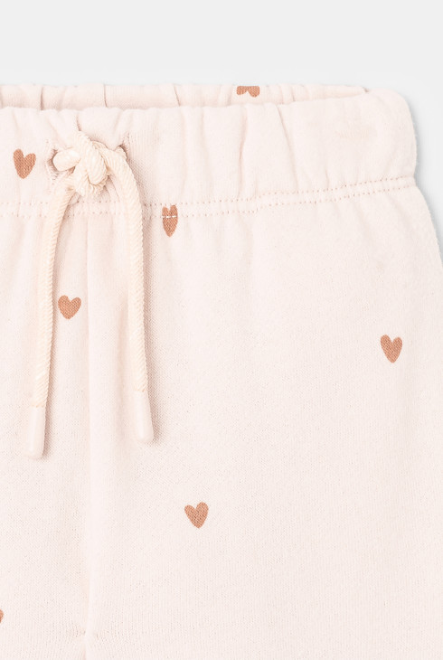 Pantalón de algodón con muletón rosa bebé niña Absorba 2