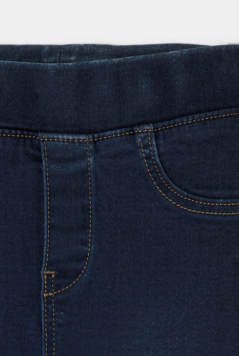 Vaquero slim de bebé niña con cintura elástica azul oscuro Catimini 2