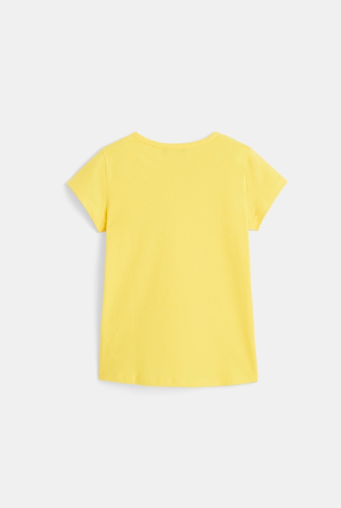 Basic-T-Shirt Gelb Mädchen 2