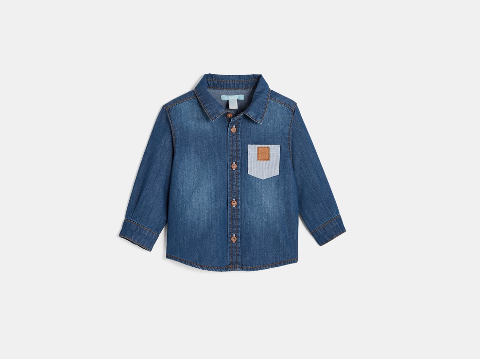 Jeanshemd Blau Baby Jungen 2