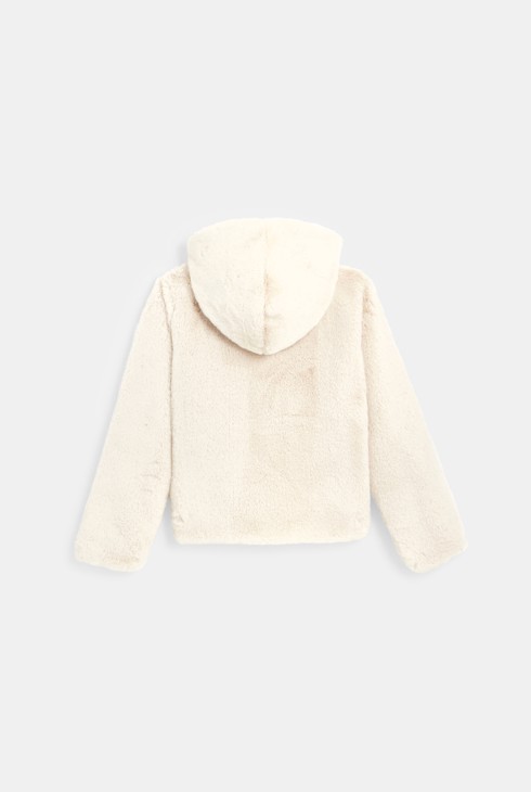 Fake fur hooded jacket 2