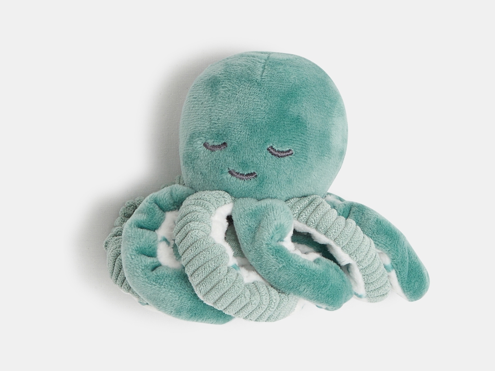 Schmusetuch Krake Grün Geburt 1