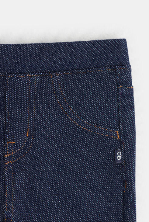 Knit-look denim jeggings 2