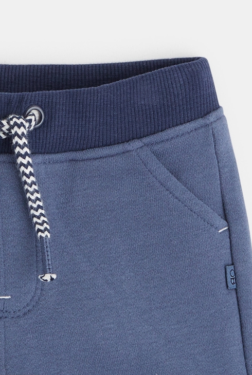 Shorts in tessuto felpato (set di due 2 pezzi) blu bimbo 2