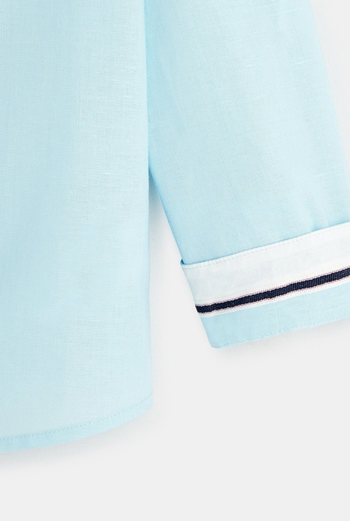 Two-tone poplin shirt 2