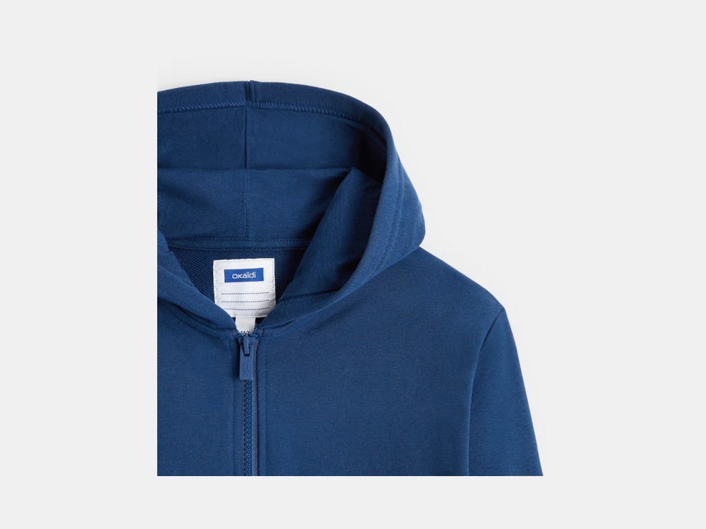 Hoodie mit Reißverschluss blau Jungen 2