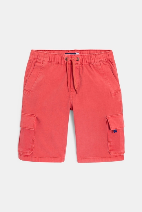 Plain canvas Bermuda shorts 2