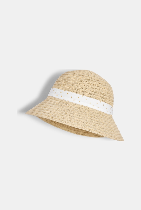 Glockenförmiger Sonnenhut Beige Mädchen 2