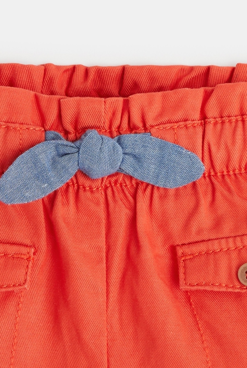 Paperbag shorts with pockets 2