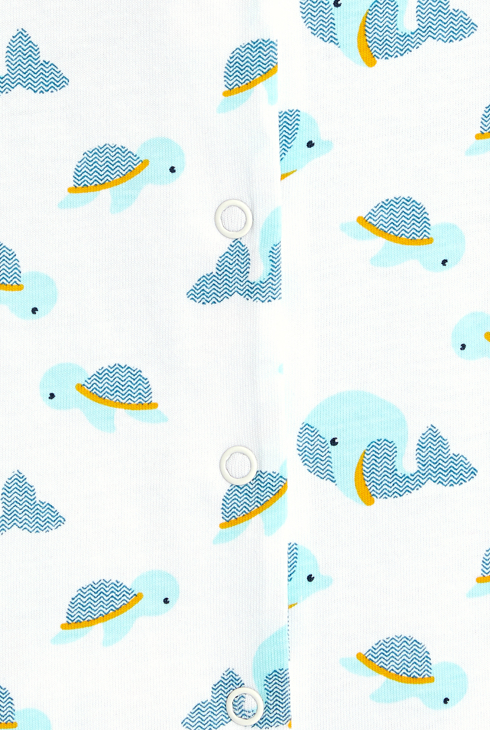 Turtles and whales playsuit 2