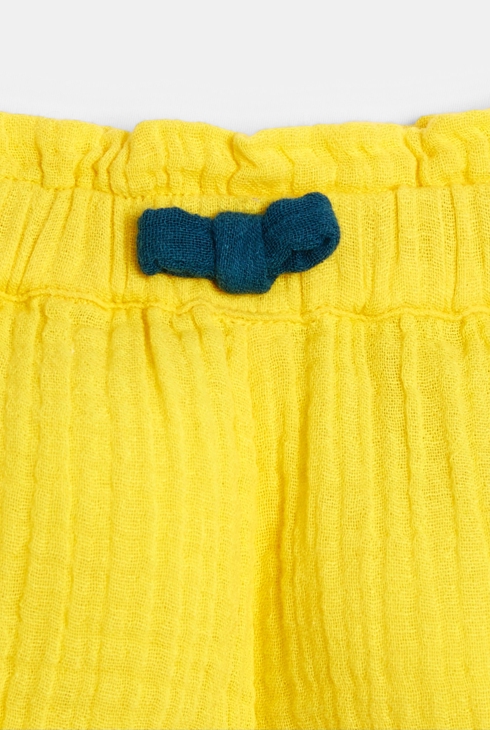 Elasticated cotton gauze shorts 2