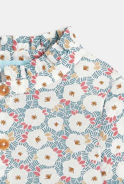 Geblümte Bluse aus Seersucker Baby Mädchen 2
