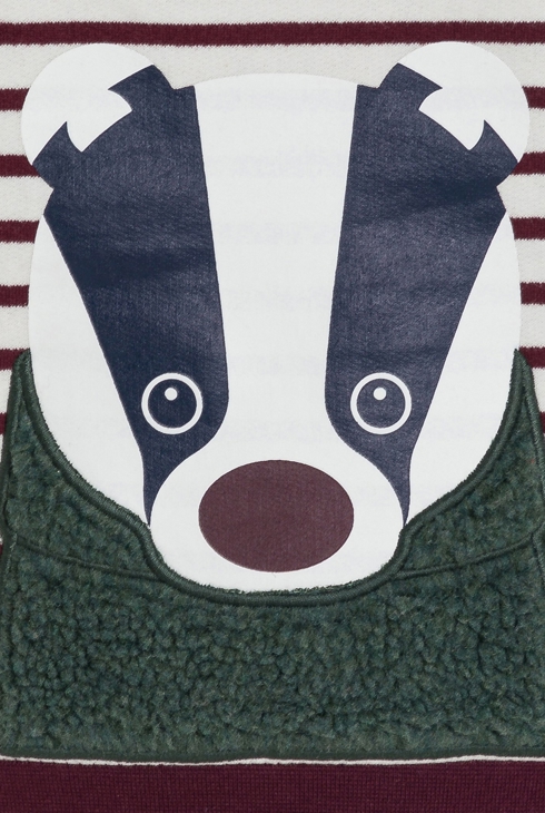 Baby boy's skunk striped hoodie 2