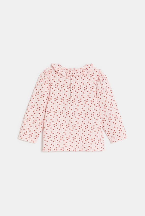 Geblümte Baby-Bluse aus Baumwolle für Mädchen 2