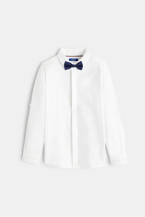 Boy's white shirt with bow tie 2