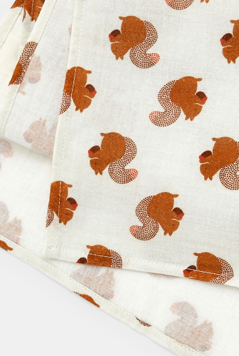 Unisex baby’s printed cotton gauze cloth 2