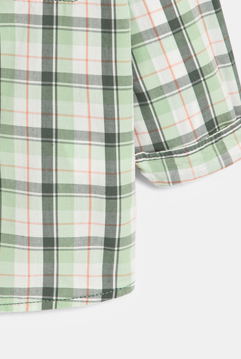 Grünes variierbares Karohemd Baby Jungen 2