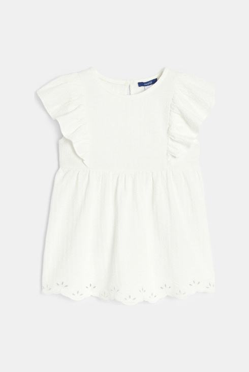 Girl's white retro blouse 2