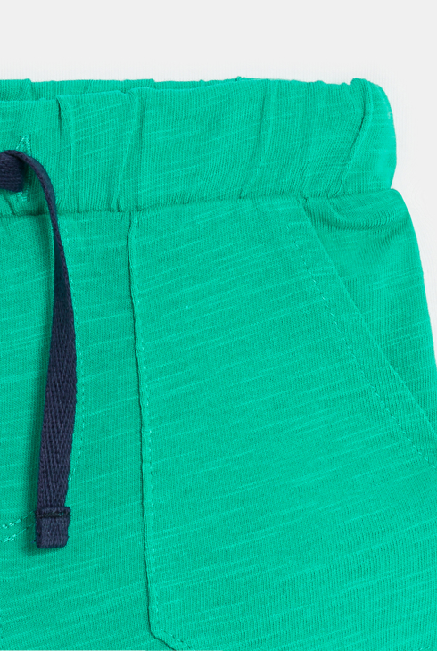 Baby boy's lightweight green shorts 2