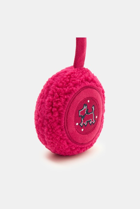 Rosa Ohrenschützer mit Fellbesatz für Mädchen 2