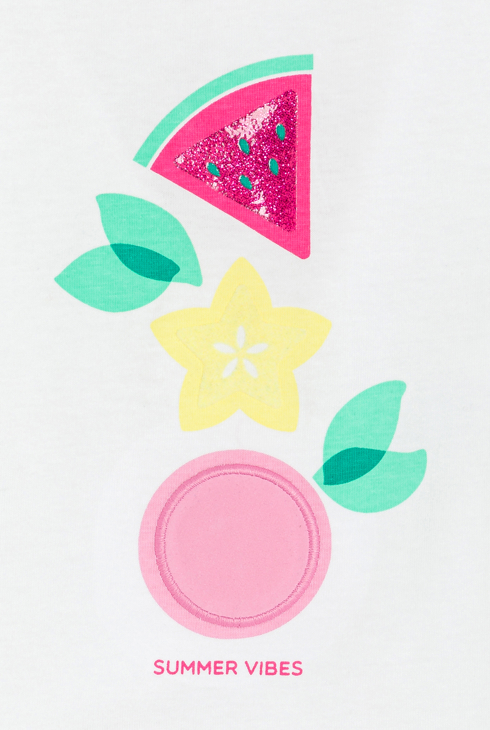 Débardeur fruit blanc bébé fille 2