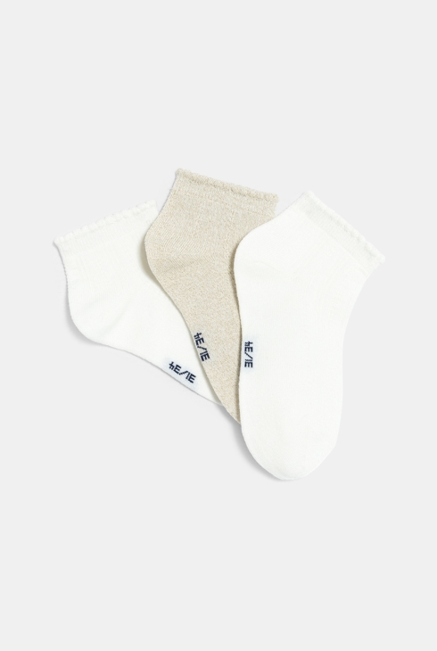Girl's stylish short socks (set of 3) 2