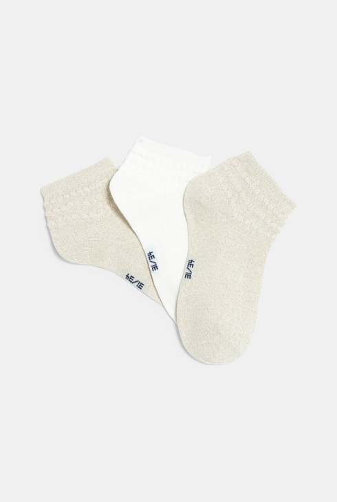 Girl's stylish short socks (set of 3) 2