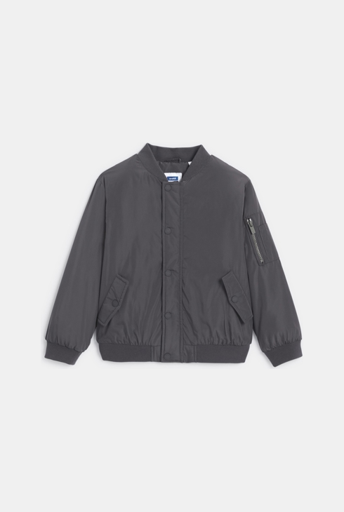 Dunkelgraue Bomberjacke Jungen 2