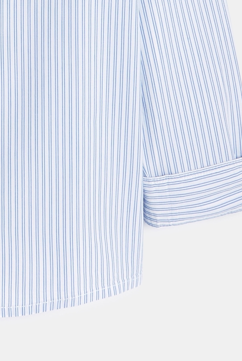 Boy's blue striped shirt 2
