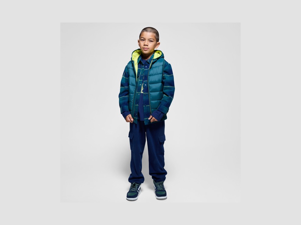 Marineblaue Relax-Jogginghose mit Cargotaschen für Jungen 1