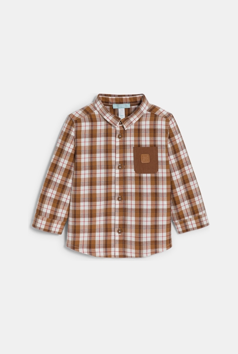 Baby boy's blue checked shirt 2