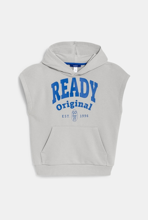 Boy's grey sleeveless sweatshirt 2