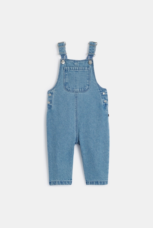 Blaue Latzhose aus Denim Baby Mädchen 2
