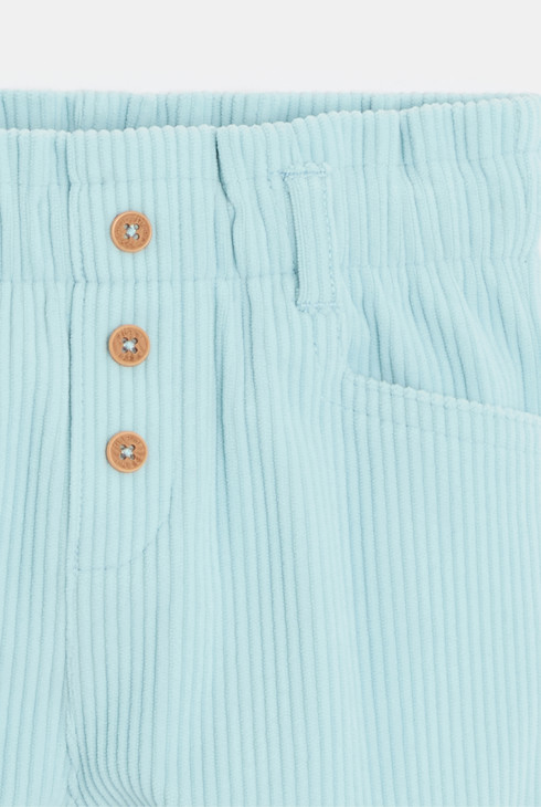 Blaue Cordhose mit Dehnbund für kleine Mädchen 2