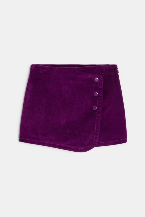 Girl's purple corduroy skort 2