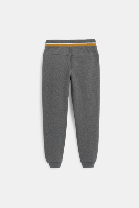 Boy's dark grey fleece joggers 2