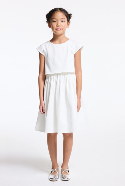 Girl's white formal dress 1