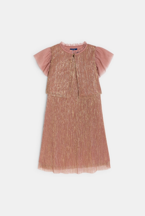 Girl's sienna lamé dress 2