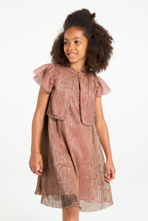 Girl's sienna lamé dress 1