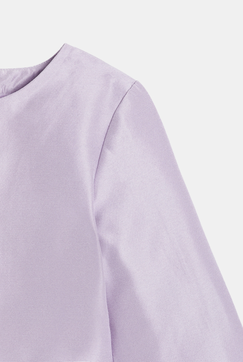 Girl's mauve satin bolero jacket 2