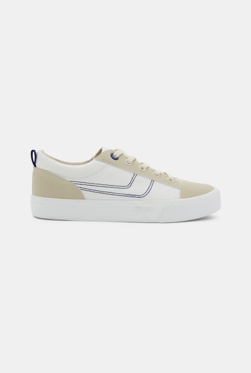 Boy's low-top beige trainers 1