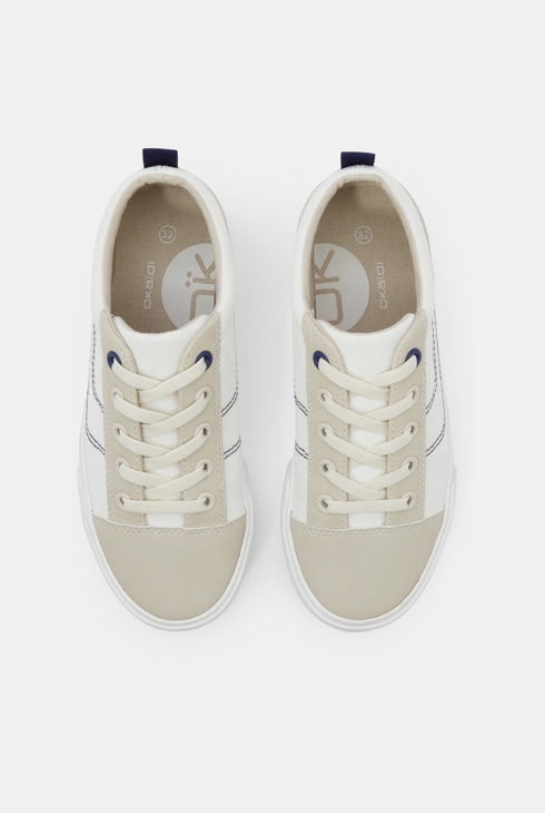 Boy's low-top beige trainers 2