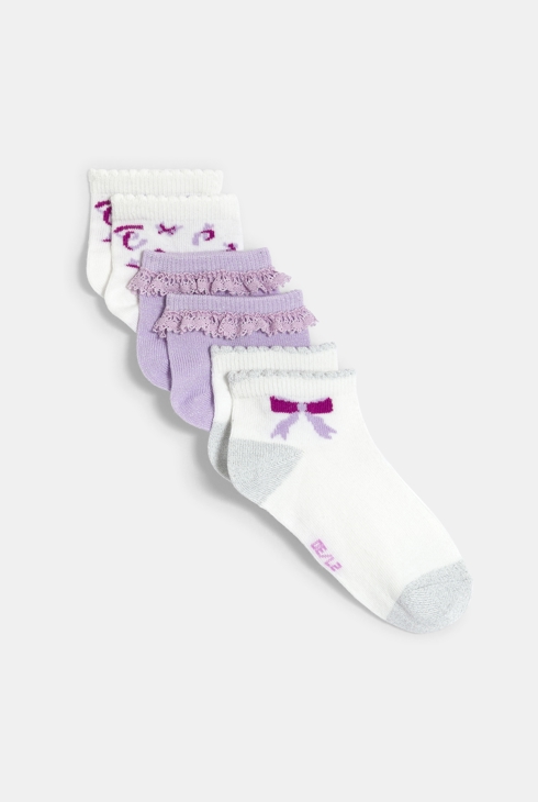 Girl's patterned trainer socks (set of 3) 1