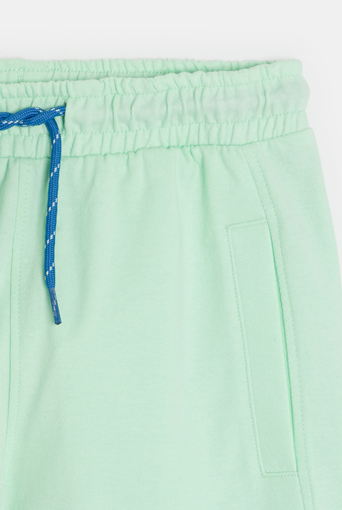 Bermuda sportswear en jersey vert Garçon 2