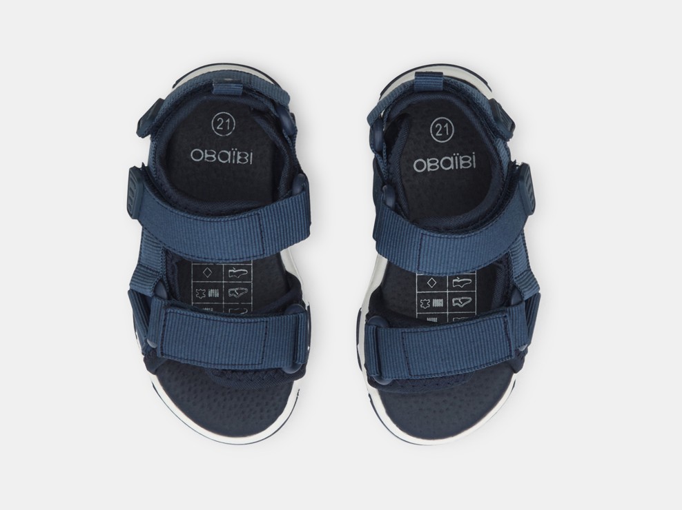 Blaue Sandalen mit Klettverschluss Kleinkind Junge 2