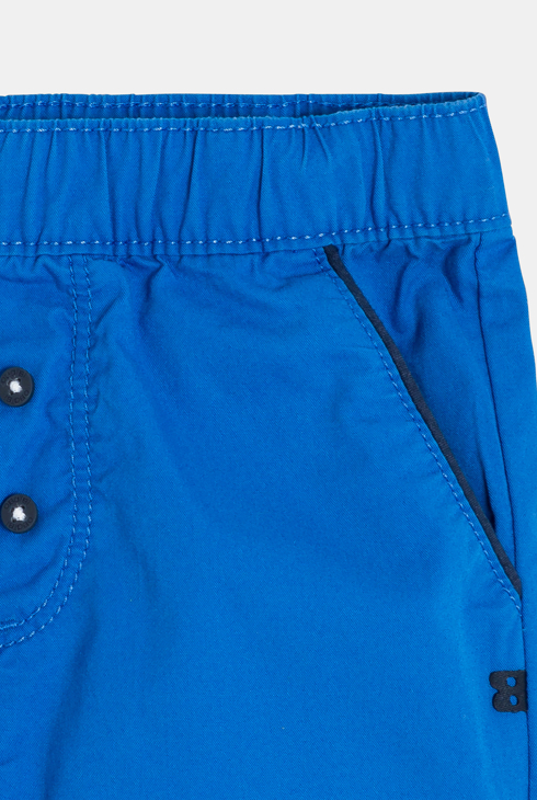 Blaue Shorts aus Baumwolltwill Kleinkind Junge 2