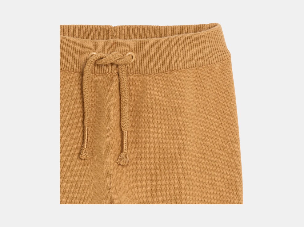 Pantalón de jogging punto marrón bebé unisex 2