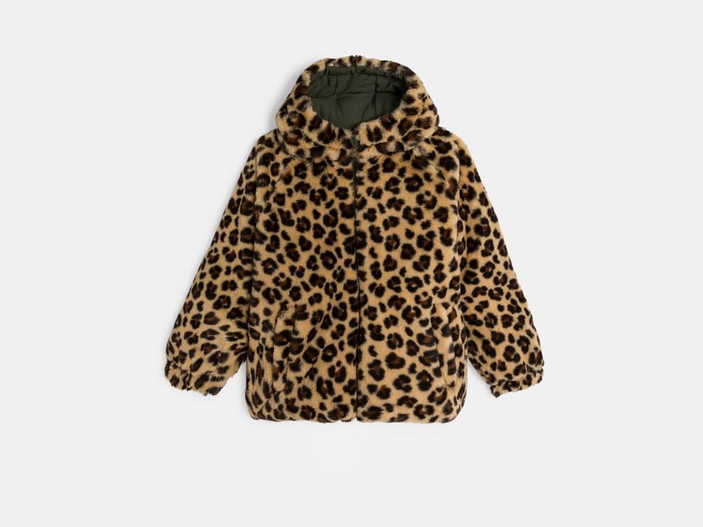 Gefütterte Wendejacke in Grün für Mädchen 2