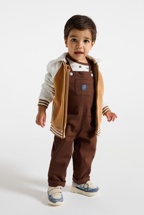 Sudadera bebé niño marrón 1