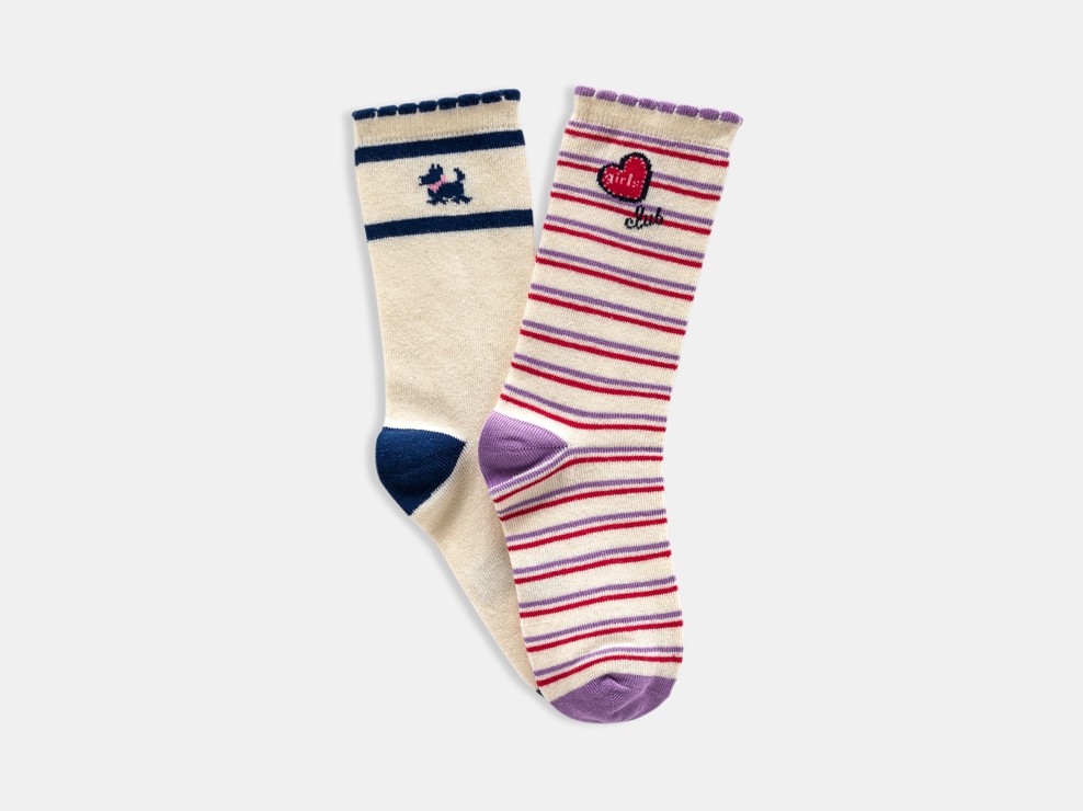 Socken Hunde weiß Mädchen Chipie 1